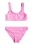 Stroje kąpielowe dla dziewczynek - Roxy zestaw Bikini Bralette dla dziewczynek różowy 10 - miniaturka - grafika 1