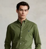 Koszule damskie - Koszula męska bawełniana Ralph Lauren slim fit rozmiar S zielona - miniaturka - grafika 1