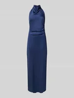 Sukienki - Sukienka wieczorowa ze stójką i zapięciem na guziki z tyłu - miniaturka - grafika 1