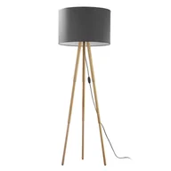 Lampy stojące - Lampa stojąca TOKYO E27 - drewno/grafitowy - miniaturka - grafika 1