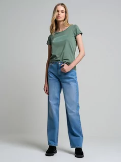Spodnie damskie - Spodnie jeans damskie loose Meghan 311 - grafika 1