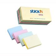 Wizytowniki - Stick&apos;n Karteczki samop. STICK'N 38x51 - mix pastel 4 kol. - miniaturka - grafika 1