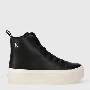 Trampki damskie wysokie Calvin Klein Jeans YW0YW01180 38 Czarno-białe (8720108603232) - Trampki damskie - miniaturka - grafika 1