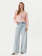 Swetry damskie - Guess Kardigan W5YR07 Z2ZK2 Różowy Oversize - miniaturka - grafika 1