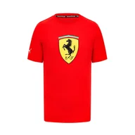 Odzież do sportów motorowych - Koszulka T-shirt męska Shield red Ferrari F1 2023 - miniaturka - grafika 1