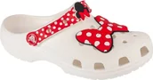 Buty dla dziewczynek - Crocs Crocs Classic Disney Minnie Mouse Clog 208711-119 białe 30/31 - miniaturka - grafika 1