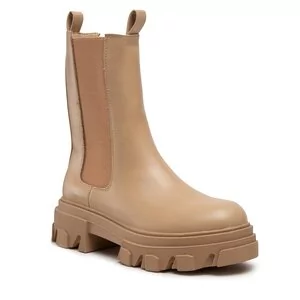Sztyblety DeeZee - ZAL12901-3 Beige - Baleriny - miniaturka - grafika 1