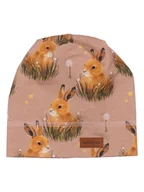 Czapeczki dla niemowląt - Walkiddy Czapka beanie w kolorze jasnobrązowym - miniaturka - grafika 1