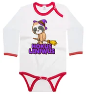 Body dla niemowląt - Body dziecięce Hokus Leniwus Leniwiec Wiedźma Na Miotle Halloween 98/104 - miniaturka - grafika 1