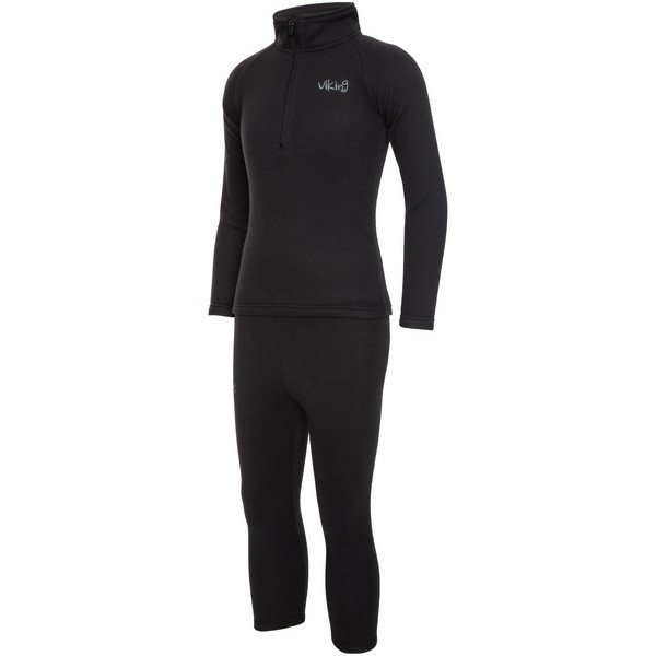 Viking, Bielizna, Arctis Polartec Fleece (Kids set) 500/21/9522/09, czarny, rozmiar 140