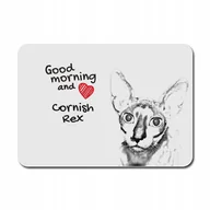 Podkładki pod mysz - Kot Cornish Rex Podkładka pod mysz myszkę Grafika - miniaturka - grafika 1