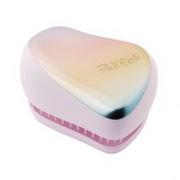 Szczotki i grzebienie do włosów - Tangle Teezer COMPACT HAIRBRUSH COMPACT STYLER DETANGLING HAIRBRUSH MATTE PEARLESCENT CHROME Szczotka do włosów - miniaturka - grafika 1