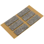 Zawiasy, okucia i inne akcesoria - Podkładki filcowe samoprzylepne szare 25 x 60 6 szt. - miniaturka - grafika 1