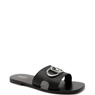 Klapki i japonki damskie - Liu Jo Skórzane klapki SABA 06 - miniaturka - grafika 1