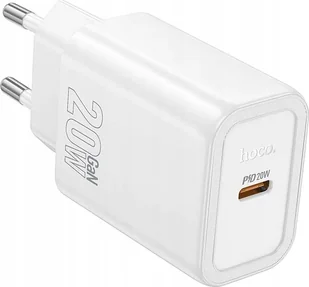 HOCO ładowarka sieciowa Typ C PD QC 20W N60 biała - Ładowarki do telefonów - miniaturka - grafika 1