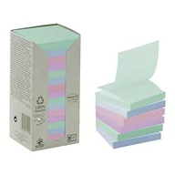 Etykiety samoprzylepne i bloki etykiet - 3M Post-It Ekologiczne karteczki samoprzylepne Post-it_ Z-Notes z certyfikatem PEFC Recycled Pastelowe 76x76mm 16 bloczków po 10 - miniaturka - grafika 1