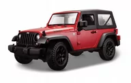 Samochody i pojazdy dla dzieci - Maisto 1:18 Jeep Wrangler Rubicon Czerwony - miniaturka - grafika 1