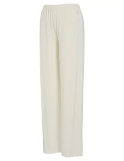 Spodnie damskie - Emporio Armani Damskie spodnie dresowe o luźnym kroju, Pale Cream, XL - grafika 1