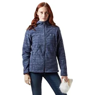 Kurtki damskie - Columbia Sportswear Fast Trek damska kurtka polarowa z kapturem niebieski Nocturnal Space X-L - miniaturka - grafika 1