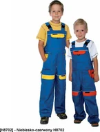 Odzież robocza - Ardon ARDON COOL TREND - spodnie ogrodniczki dziecięce - Niebiesko-czerwony H8702 146 - miniaturka - grafika 1