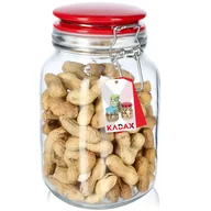Pojemniki kuchenne - Słoik hermetyczny z ceramiczną pokrywą 1.5L czerwony - miniaturka - grafika 1