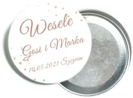 Wesele i ślub - Personalizowane podziękowanie z magnesem na Wesele - 12 szt. - miniaturka - grafika 1