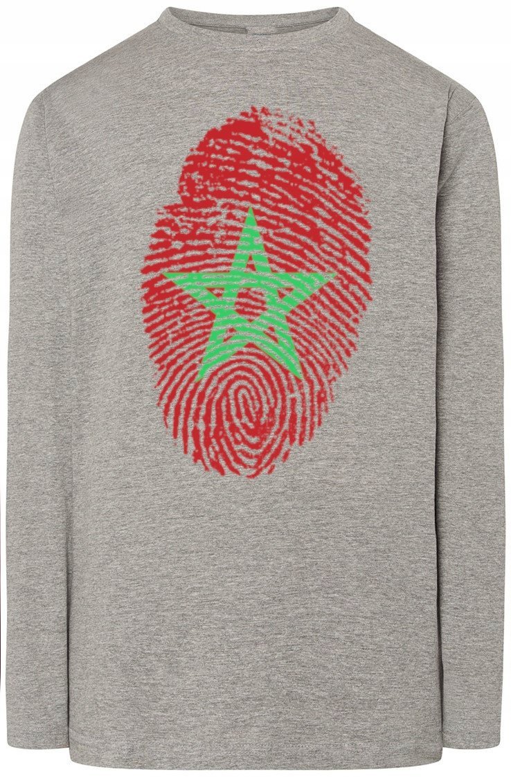 Maroko Męska Bluza Longsleeve Flaga Rozm.M