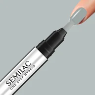 Lakiery hybrydowe - Semilac Semilac One Step Hybrid lakier hybrydowy w markerze 3ml S120 Light Grey - miniaturka - grafika 1