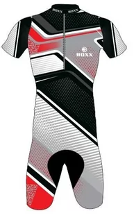 Pianki do pływania - Męskie strój triathlonowy Roxx Race Gel Cycling Skinsuit | GREY XL - grafika 1