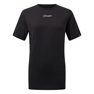Koszulki i topy damskie - Berghaus Damska koszulka z krótkim rękawem Boyfriend Seek and Wonder, kolor czarny, 12 - grafika 1