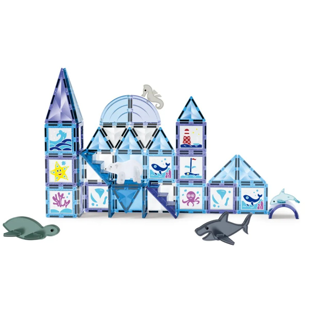 Klocki magnetyczne Ocean 68 el. Window Art – 3+