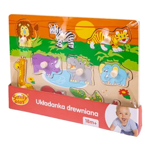 Smily Play Układanka drewniana, zwierzęta - Układanki dla dzieci - miniaturka - grafika 2