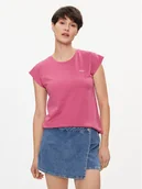 Koszulki i topy damskie - Pepe Jeans T-Shirt Lory PL505853 Różowy Regular Fit - miniaturka - grafika 1