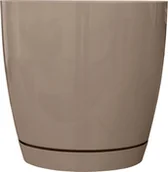 Donice - Doniczka z podstawką TOSCANA śr. 19 cm- LATTE - miniaturka - grafika 1