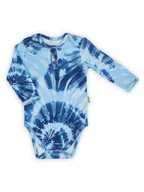 Body dla niemowląt - Niemowlęce body bawełniane z długim rękawem niebieskie Nicol,r.86 - miniaturka - grafika 1