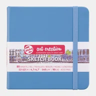 Notesy i bloczki - Talens TALENS ART CREATION SZKICOWNIK 12X12 CM 140G LAKE BLUE uniw 322676-uniw - miniaturka - grafika 1