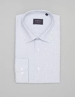 koszula matera 00455 długi rękaw błękit classic fit - Koszule męskie - miniaturka - grafika 1