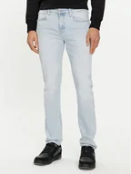 Spodnie męskie - Calvin Klein Jeans Jeansy J30J324850 Błękitny Skinny Fit - miniaturka - grafika 1