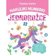 Jednorożce. Uważny artysta. Naklejki numerki - Książki edukacyjne - miniaturka - grafika 1