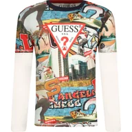 Koszulki dla chłopców - Guess Longsleeve | Regular Fit - miniaturka - grafika 1