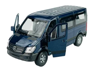 WELLY MERCEDES-BENZ SPRINTER TRAVELINER NIEBIESKI 1:34 SAMOCHÓD NOWY METALOWY MODEL - Samochody i pojazdy dla dzieci - miniaturka - grafika 1
