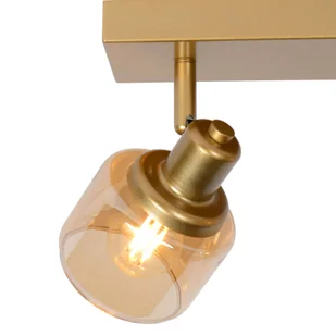 Lucide Reflektor sufitowy Bjorn, 2-pkt., złoty/mosiądz - Lampy sufitowe - miniaturka - grafika 2