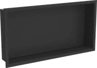 Półki łazienkowe - Mexen X-Wall-R półka wnękowa z kołnierzem 60 x 30 cm, czarna - 1970603010 - miniaturka - grafika 1
