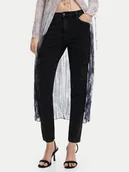 Spodnie damskie - Desigual Jeansy Danubio 24WWPW07 Czarny Slim Fit - miniaturka - grafika 1