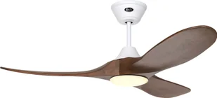 Energooszczędny wentylator sufitowy z oświetleniem LED i pilotem Eco Genuino-L Biały / Orzech 122 cm - Wentylatory sufitowe - miniaturka - grafika 1