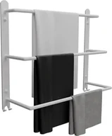 Wieszaki łazienkowe - Biały wieszak łazienkowy na ręczniki M5-L50 - miniaturka - grafika 1