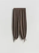 Spodnie damskie - Reserved - Spodnie balloon - beżowy - miniaturka - grafika 1