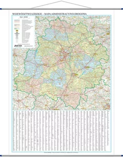 EkoGraf, mapa ścienna Województwo łódzkie, 1:200 000 - Mapy i plansze edukacyjne - miniaturka - grafika 1