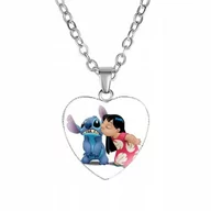 Biżuteria dla dzieci - Naszyjnik Serduszko z postacią z bajki LILO I STICH - miniaturka - grafika 1