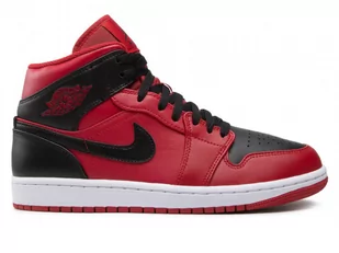 Nike, Buty męskie sportowe AIR JORDAN 1 MID, 554724-660, Czerwone, Rozmiar 44,5 - Moda i Uroda OUTLET - miniaturka - grafika 1